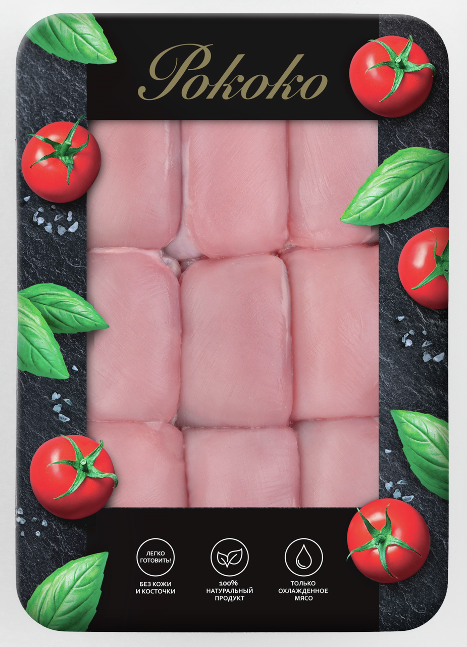 Филе бедра цыпленка-бройлера Рококо охлажденное, 800г