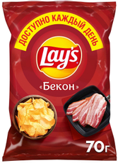 Чипсы Lay's Бекон, 70г