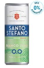 Напиток винный безалкогольный Santo Stefano Bianco белый полусладкий, 0.25л