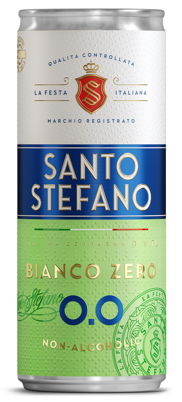 Напиток винный безалкогольный Santo Stefano Bianco белый полусладкий, 0.25л