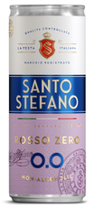 Напиток винный безалкогольный Santo Stefano Rosso красный полусладкий, 0.25л
