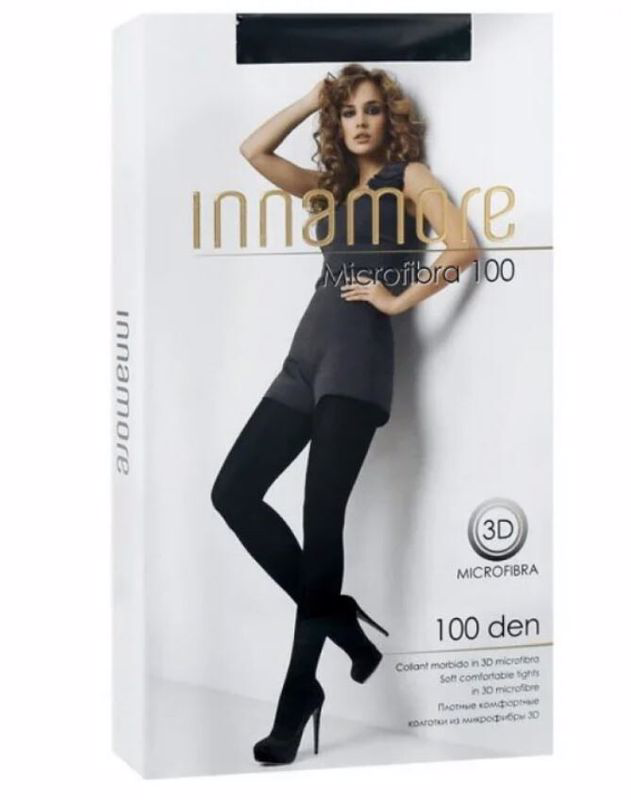 Колготки женские Innamore Microfibra 100 den черные, размер 3