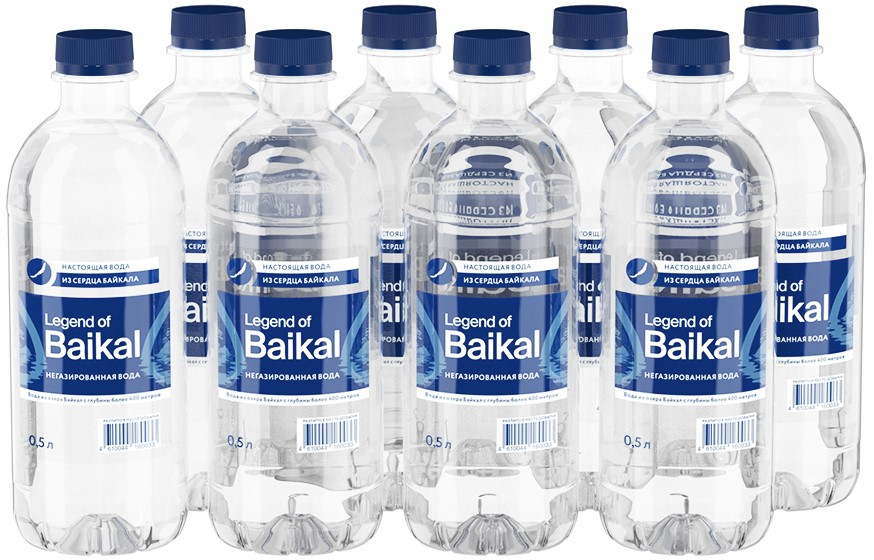 Изображение товара Вода Legend of Baikal питьевая негазированная 500мл x 12 шт
