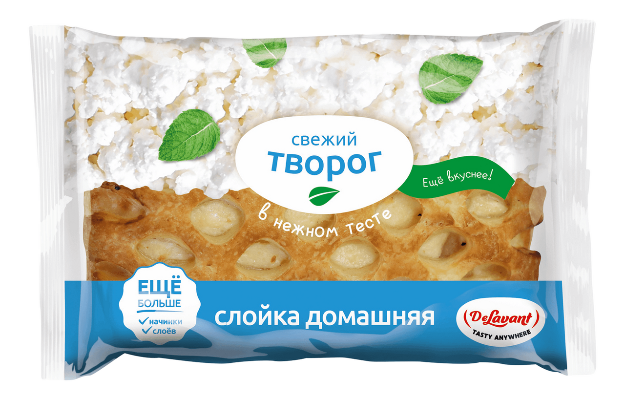 Слойка Delavant с творожной начинкой, 85г