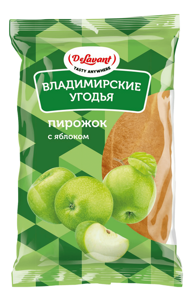 Пирожок Delavant Владимирские угодья с яблоком, 70г
