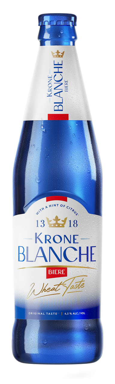 Изображение товара Напиток пивной Krone Blanche Biere стекло, 0.45л