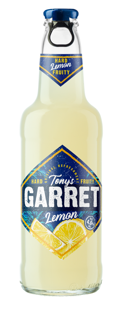 Изображение товара Напиток пивной Tony's Garret Hard лимон, 0.4л