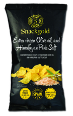 Чипсы Snackgold со вкусом оливкового масла и Гималайской розовой солью, 125г