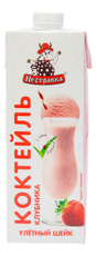 Коктейль молочный Пестравка клубника ультрапастеризованный 2%, 1л