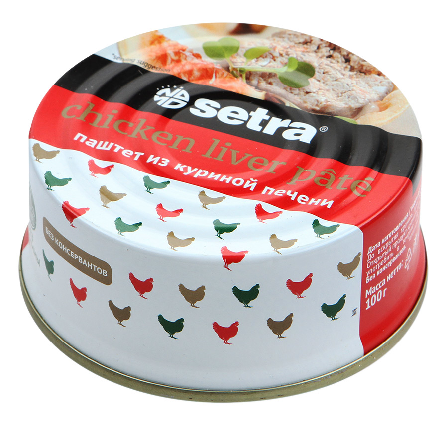 Паштет из куриной печени Setra, 100г купить с доставкой на дом, цены в ...