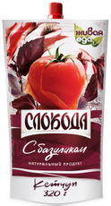 Кетчуп Слобода с базиликом, 320г