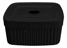 Контейнер для хранения Econova черный с крышкой 15 x 11.5 x 7, 0.9л