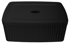 Контейнер для хранения Econova черный с крышкой 29.5 x 22.5 x 11см, 6.5л