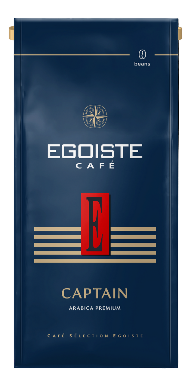 Изображение товара Кофе зерновой Egoiste Captain 250г премиальная арабика из Центральной Америки и Азии