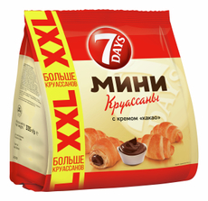 Мини-круассаны 7 Days какао, 335г
