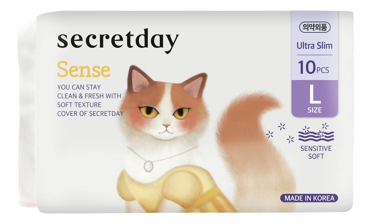 Прокладки Secretday Sense Ultra Slim размер L, 10шт