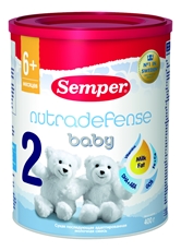 Смесь молочная Semper Nutradefense Baby сухая 2, 400г