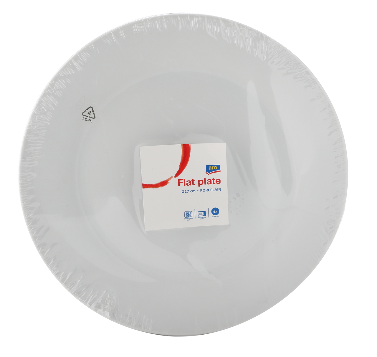 Изображение товара Обеденная тарелка ARO из фарфора, 27см, 6 шт