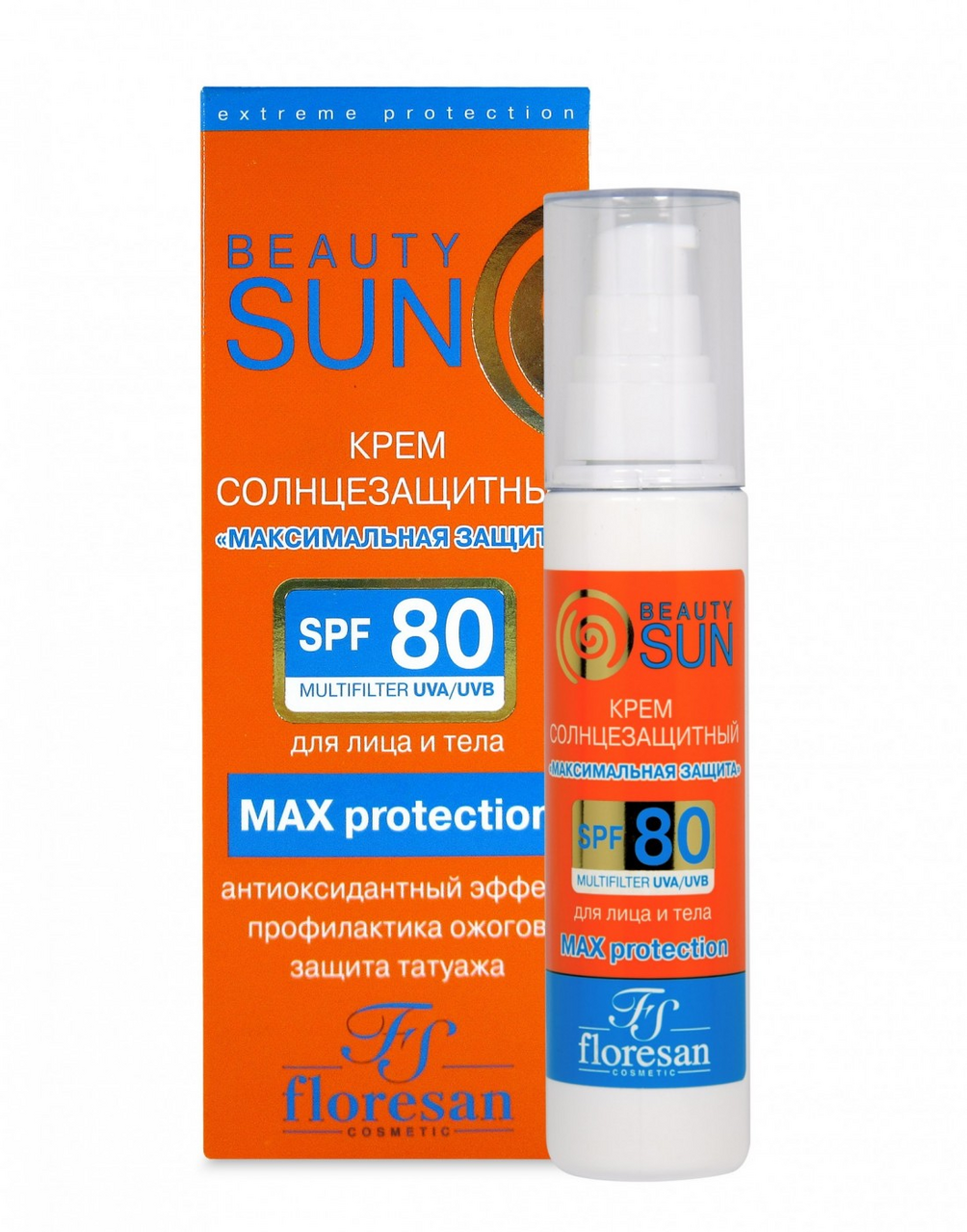 Крем солнцезащитный Floresan Beauty Sun SPF 80, 75мл купить с доставкой на  дом, цены в интернет-магазине