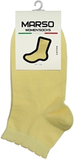 Носки женские Marso желтые хлопок-полиамид короткие НЖГ-0316 размер 21-23