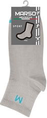 Носки мужские Marso светло-серые спортивные хлопок-полиамид НМС-0009 размер 29-31
