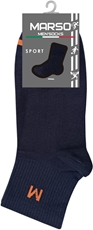 Носки мужские Marso синие спортивные хлопок-полиамид НМС-0009 размер 27-29