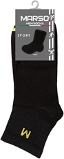 Носки мужские Marso черные спортивные хлопок-полиамид НМС-0009 размер 25-27