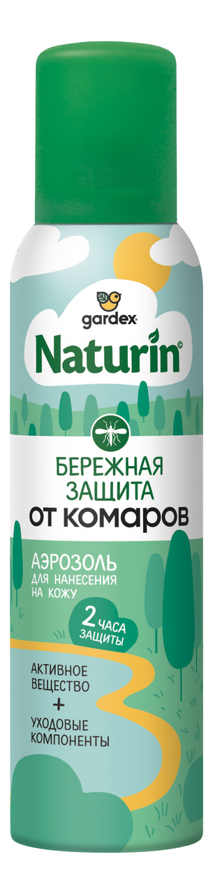Аэрозоль от комаров Gardex Naturin Бережная защита, 150мл купить с ...
