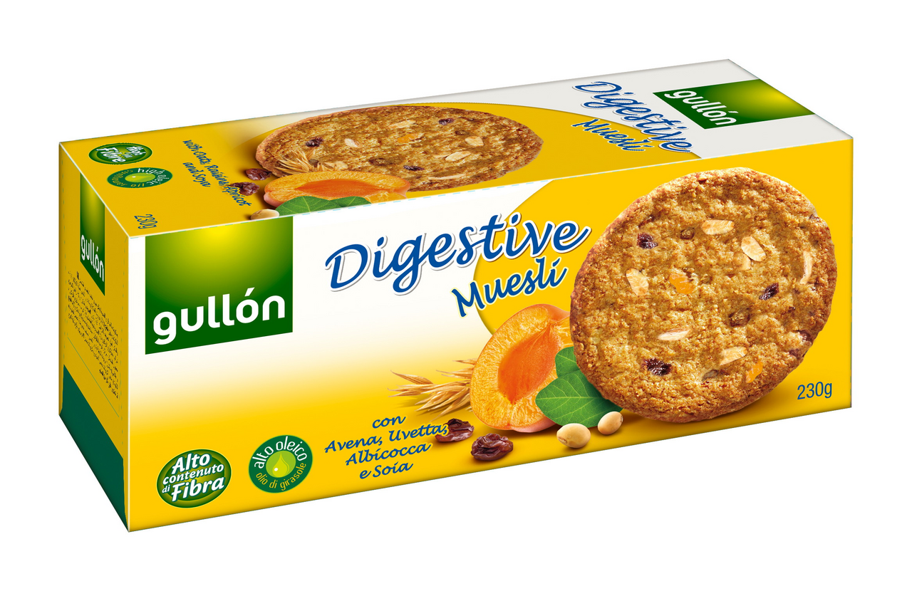 Печенье Gullon Digestive Muesli с мюсли, 230г