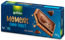 Печенье Gullon Moment Choco Tablet с молочным шоколадом, 150г