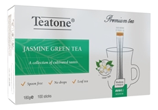 Чай зеленый Teatone жасмин в стиках (1.8г x 100шт), 180г