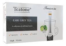 Чай черный Teatone бергамот в стиках (1.8г x 100шт), 180г