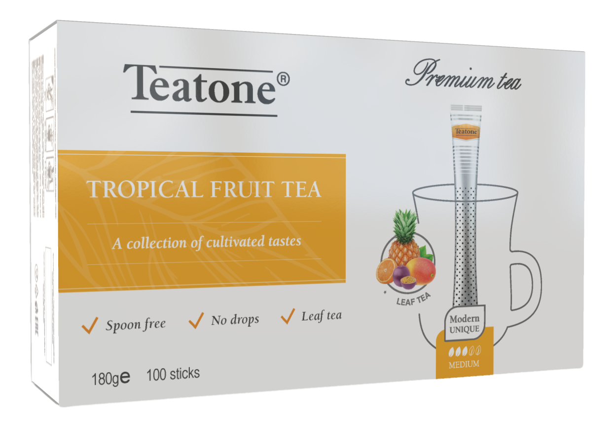 Изображение товара Чай черный Teatone Тропические фрукты в стиках (1.8г x 100шт), 180г