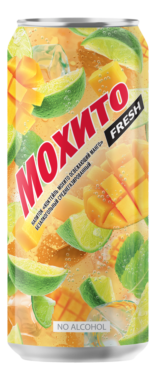 Изображение товара Напиток Мохито Fresh манго газированный, 450мл