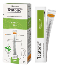 Чай зеленый Teatone в стиках (1.8г x 15шт), 27г