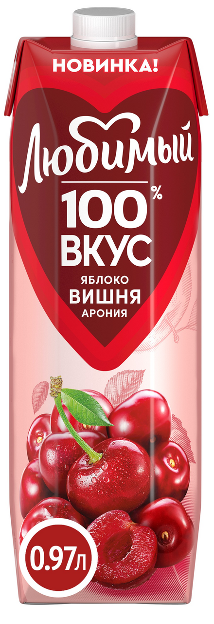 Изображение товара Нектар Любимый Яблоко-вишня, 970мл