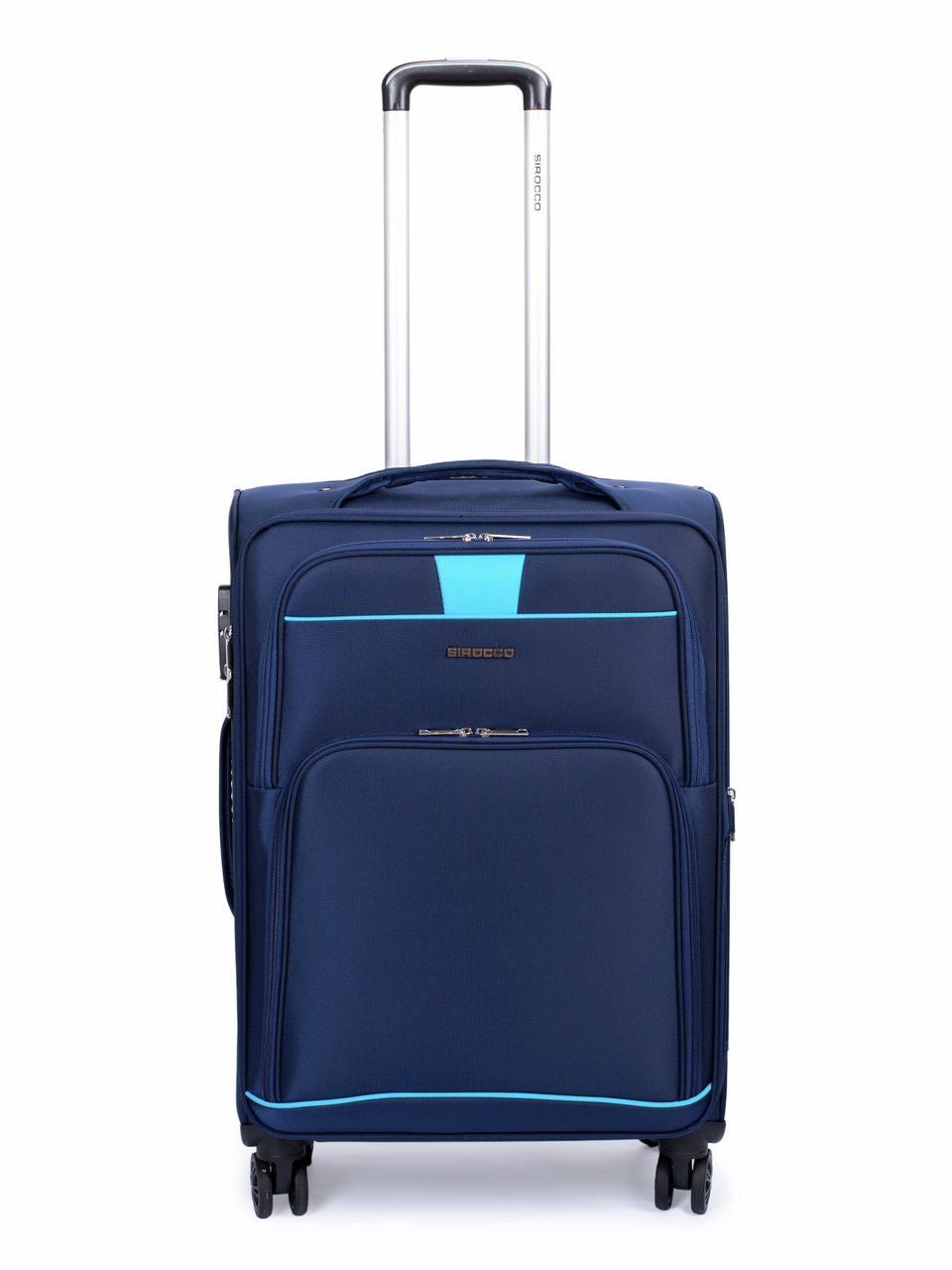 Чемодан Sirocco Sapphire 4К полиэстер синий M, 67 x 45 x 24.5см