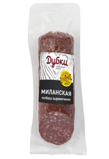 Колбаса Дубки Миланская сырокопченая полусухая срез, 200г