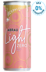 Напиток Абрау Дюрсо Light Zero розовый полусладкий безалкогольный газированный, 0.25л
