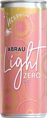 Напиток Абрау Дюрсо Light Zero розовый полусладкий безалкогольный газированный, 0.25л