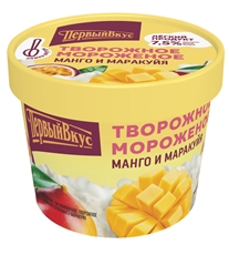 Мороженое творожное Первый вкус Манго-маракуйя 7.5%, 135г