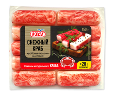 Палочки крабовые Vici Снежный краб с натуральным мясом, 170г