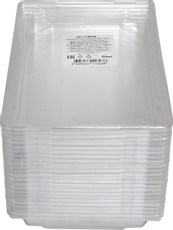 Крышка к контейнеру для суши из полистирола прозрачная 24 x 16.8 x 1.2см, 50шт