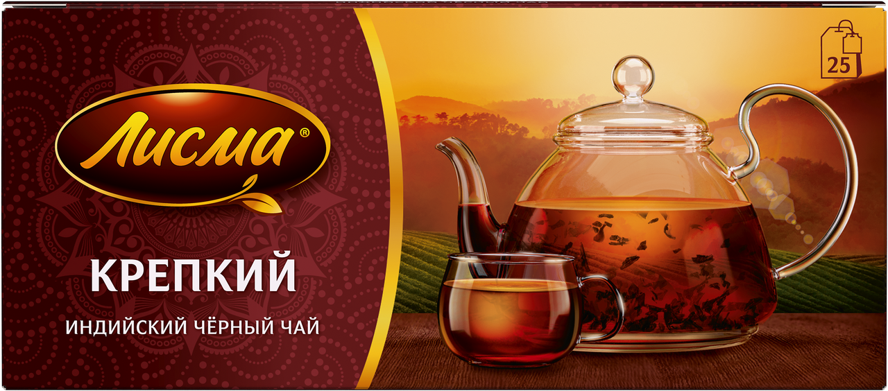 Изображение товара Чай Лисма черный крепкий (2г х 25шт), 50г