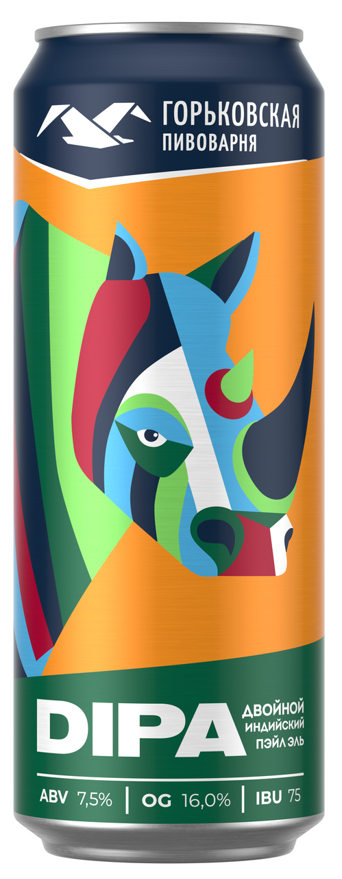 Изображение товара Пиво Горьковская пивоварня Double India Pale Ale, 0.45л
