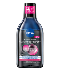 Мицеллярная вода Nivea Waterproof Expert для стойкого макияжа для лица и глаз, 400мл