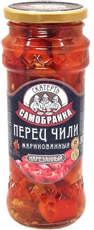 Перец маринованный Скатерть-Самобранка Чили резаный, 370мл