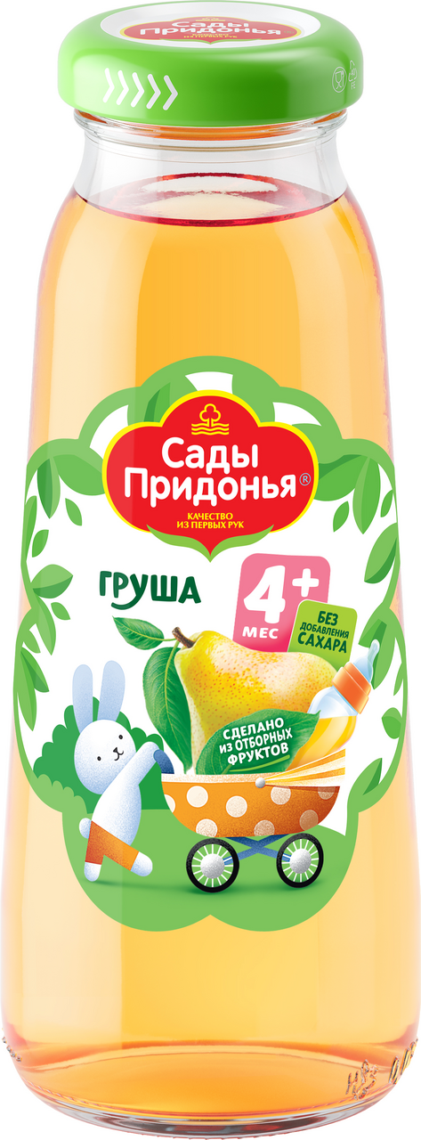 Изображение товара Сок детский Сады Придонья Груша с 4 месяцев, 200мл