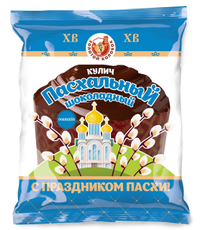 Кулич Золотой колобок Пасхальный шоколадный, 350г