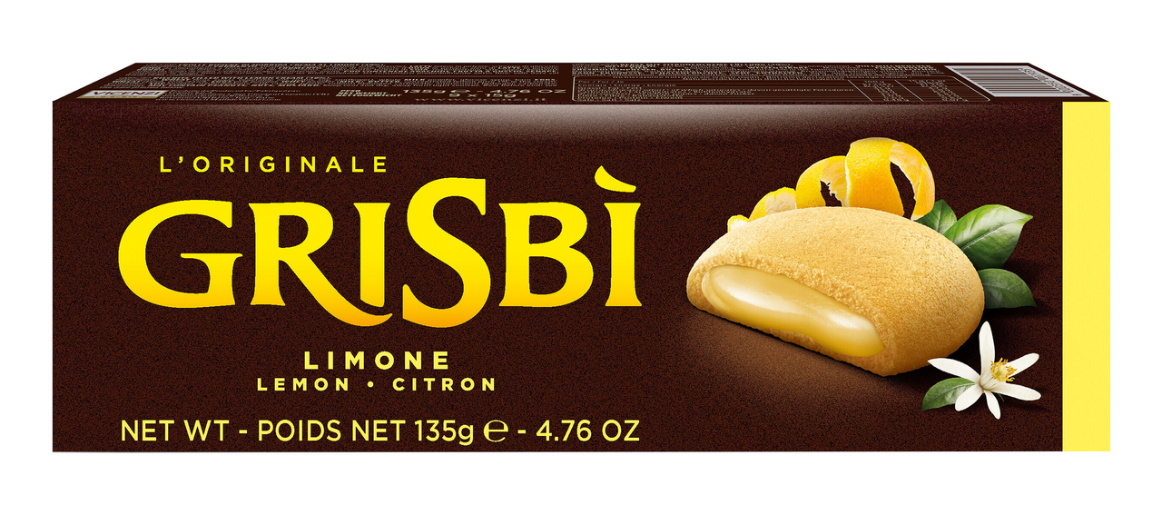Печенье Grisbi с лимонным кремом, 135г